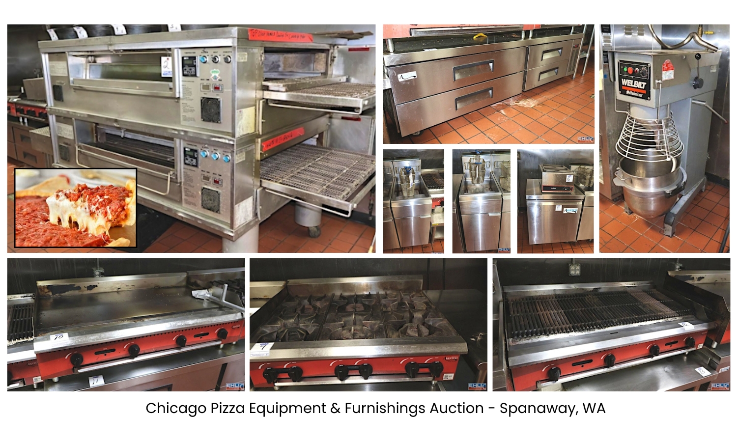 Chicago Pizza Equipment & Furnishings Auction   Spanaway, WA
